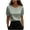 Light Blue, variant on Women's Pearls Beaded Satin Tops Silky Smooth Crew Neck Short Sleeve Shirts Loose Fit Dressy Casual Solid Color Blouses L