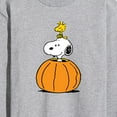 thumbnail image 3 of Peanuts - Snoopy Woodstock Pumpkin - Men's Long Sleeve T-Shirt, 3 of 6