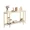 Gold, variant on WDZS 2-Tier Console Table for Entryway, Entryway Table with Storage Shelves White Round Marbled Tabletop Gold Metal Frame, Modern Behind Couch Table for Living Room Hallway Entrance Foyer,Black