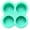 Mint Green, variant on Pink Silicone 4-Cavity Round Column Cake Mold, 13.6x13.6cm, Non-Stick for Sweet Baking (1pc)