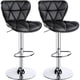 thumbnail image 1 of Set de 2 Taburetes de Bar Yaheetech Ajustables en Cuero PU Giratorios, 1 of 9