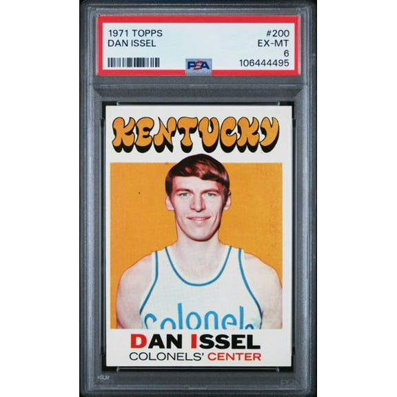 Graded 1971 Topps Dan Issel #200 Rookie RC Basketball Card PSA 6 EX-MT