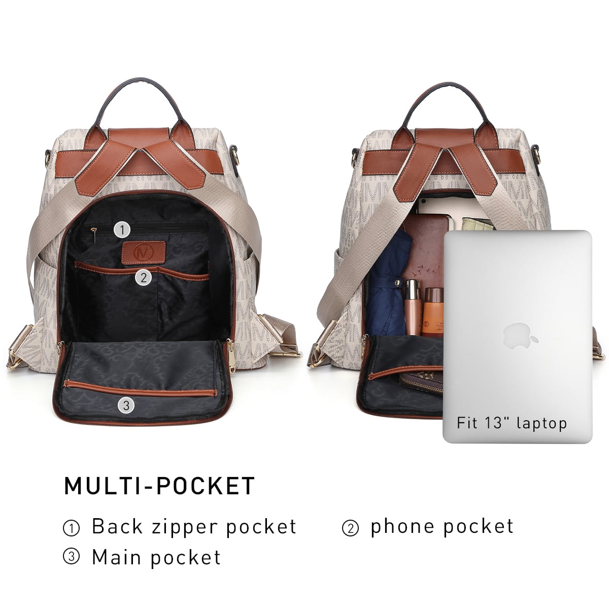 バッグ Meravel Clear multi-use Bag (Brown) 0042CEP2019-10-17Hen-