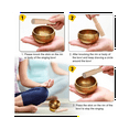 thumbnail image 4 of Tibetan Singing Bowl Set, Sound Bowl Cushion For Yoga, ,Chakra Healing (3.3 Inch), 4 of 9