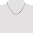 thumbnail image 4 of 925 Sterling Silver Spiga Wheat Chain Styles Necklace 3.5 mm Diamond-cut Round 18 inch, 4 of 4