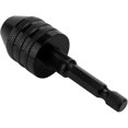 thumbnail image 1 of 0,3-8 mm, 1/4 de pulgada, portabrocas, llave, destornillador, adaptador de destornillador de impacto, tornillo hexagonal, adaptador de cambio de broca, amoladora, conversión, negro, 1 of 5