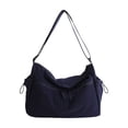 thumbnail image 2 of Bolso bandolera de mujer de color liso con diseño multibolsillos: bolso de hombro ligero de nailon para ir al trabajo, uso diario informal y viajes., 2 of 6