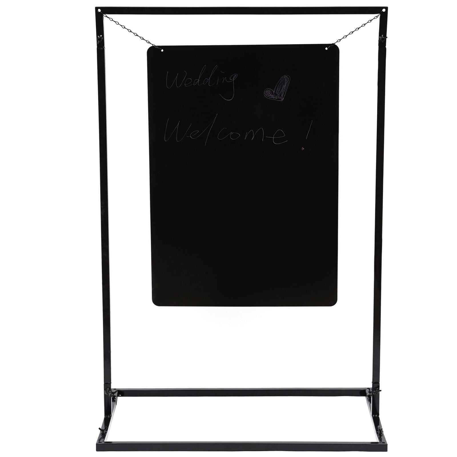 OUKANING Metal Wedding Sign Arch Stand Advertising Shelf