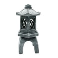 thumbnail image 2 of Lámpara de Pagoda de Piedras Solares, de Resina Gris, Ideal para Decoración de Exteriores | Lámpara Garden Vibes, 26 X 14,5 X 14,5 Cm | 1 Unidad, 2 of 6