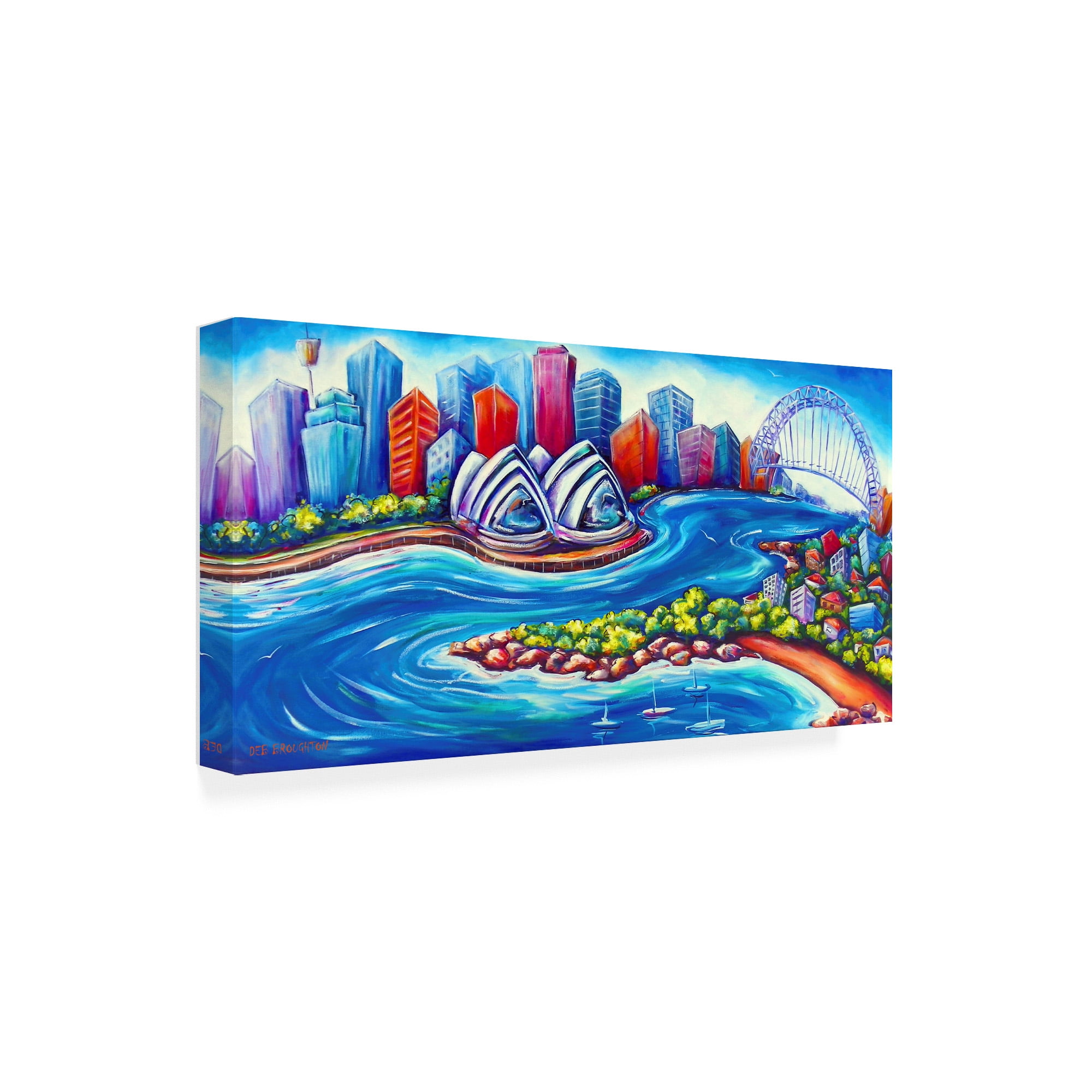 Trademark Fine Art 'Tourist Sydney Harbpan' Canvas Art by Deborah Broughton