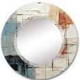 thumbnail image 2 of DESIGN ART Designart "Prairie Bliss" Abstract Collages Modern Wall Mirror 24in.x24in., 2 of 5