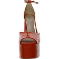 thumbnail image 3 of Sam Edelman Womens Kori Patent Ankle Strap Platform Sandals, 3 of 3