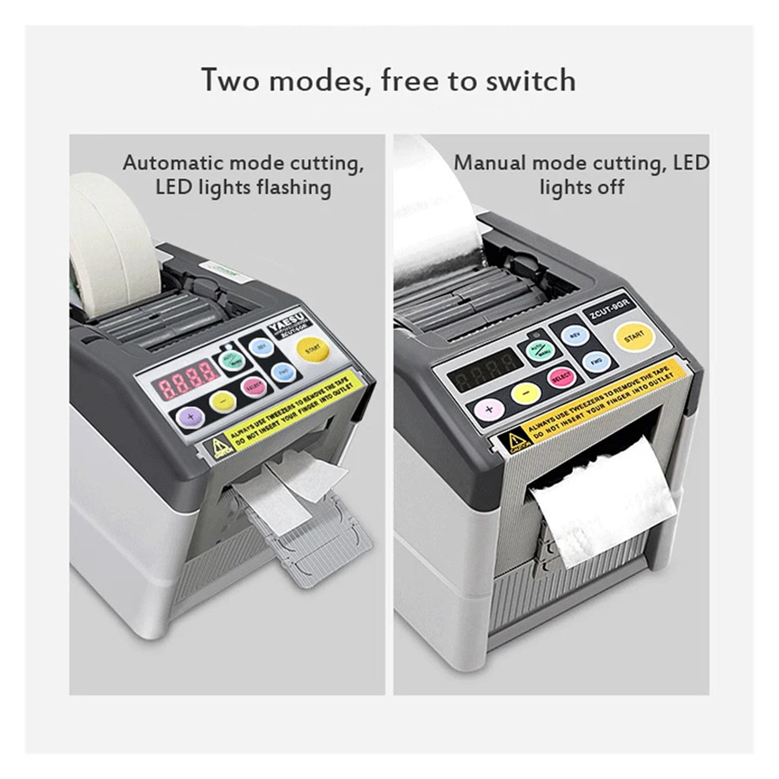Automatic Electric Tape Dispenser, Efficient Intellint Auto Adhesive Tape Cutter Cutting Packaging Machine 6-60mm ,High Efficiency