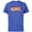 Royal Heather, variant on Marvel Logo Melting Paint Drip - Short Sleeve Cotton T-Shirt for Adults - Customized-Black