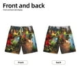 Plants Vs Zombies Boys Swim Trunks Quick Dry Boardshorts Elastic