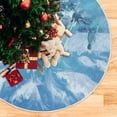 thumbnail image 5 of FMSHPON Drifting Bottle Boat Blue Xmas Christmas Tree Skirt Stand Mat for Holiday Party Decoration Indoor Outdoor 36 inches, 5 of 6