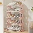 thumbnail image 5 of KQJQS 5-Tier Shoe Rack Organizer — Metal & Polypropylene Storage Shelf, Sturdy Easy-to-Assemble Shoe Stand for Closet, Entryway & Bedroom, 5 of 6