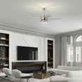 thumbnail image 4 of Zateety  52-inch 5-blade Lighted Ceiling Fan with Wood Nickel Crystal Shade (Optional Remote) - Satin Nickel, 4 of 16