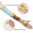 thumbnail image 3 of ALAZA Hand Draw Cute Bees Flower UV Sun Protection Arm Sleeves UPF 50+ Compression Cooling Sleeve 1 Pair, 3 of 7