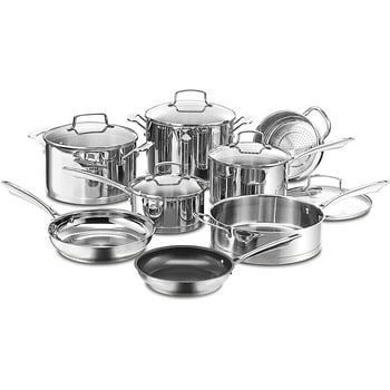 13-Piece Cuisinart Tri-Ply Pro Stainless Steel Cookware Set