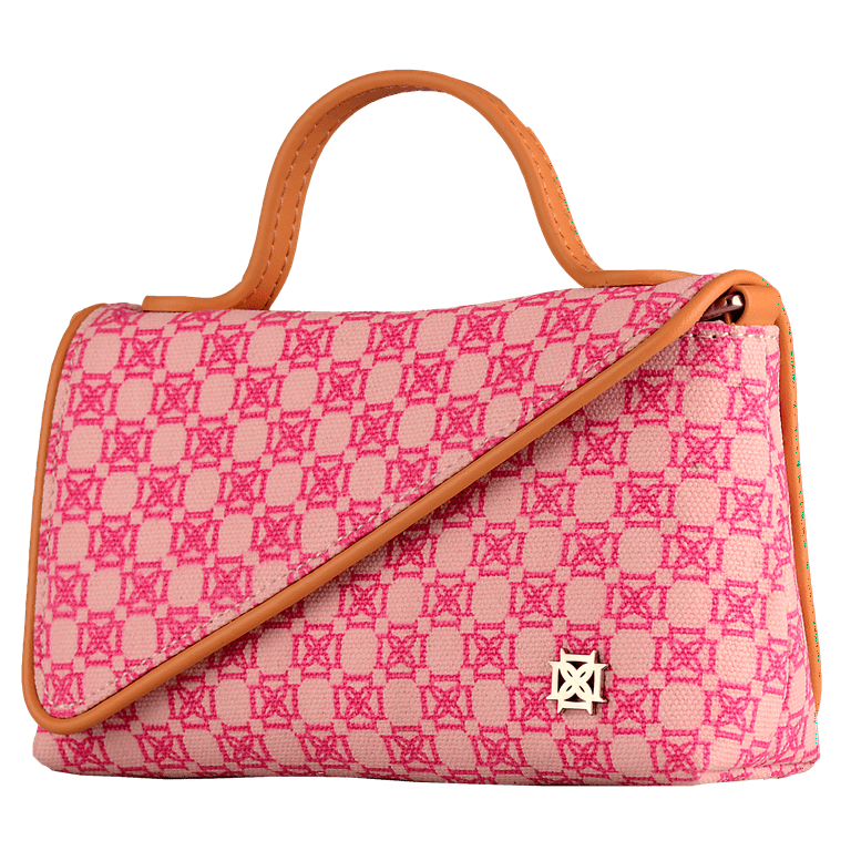 DOMINIE Crossbody Handbag /Clutch Pink Canvas With Removable Shoulder Strap Raquel - Walmart.com