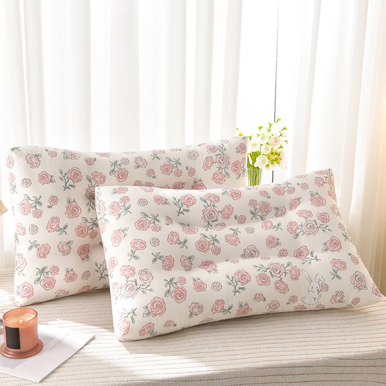 Bed Pillows Queen Size Set of 1, Hotel Quality Soft Down Alternative Bed Pillow for Side and Back Sleepers, 20 x 30 Inches