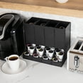 thumbnail image 6 of Mind Reader 4-Compartment Single Serve Coffee Pod Dispenser, 120 Pod Capacity, Breakroom, Black, 6 of 7
