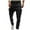 Black, variant on Tdoqot Mens Pants Slim Fit Casual Straight Leg With Pockets Mens Sweatpants Gray Size L