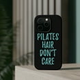 thumbnail image 4 of DistinctInk MagSafe Tough Case for Apple iPhone 15 Pro (6.1" Screen) - Pilates Hair Don't Care - Raised Bezel Screen Guard, 4 of 6