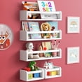 thumbnail image 1 of Estanterías infantiles montadas en la pared HOMEY PANDA, 3 de largo y 2 pequeñas, 1 of 7