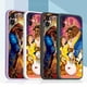thumbnail image 2 of Para iPhone 16 Pro Max 11 12 13 14 15 Plus 7 8 XR con cordón Estuche para teléfono suave de borde recto SS23 Arte de La Bella y la Bestia de Disney, 2 of 5