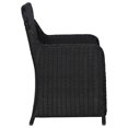 thumbnail image 5 of vidaXL Outdoor Chairs with Cushions 2 pcs Poly Rattan Black, 5 of 5