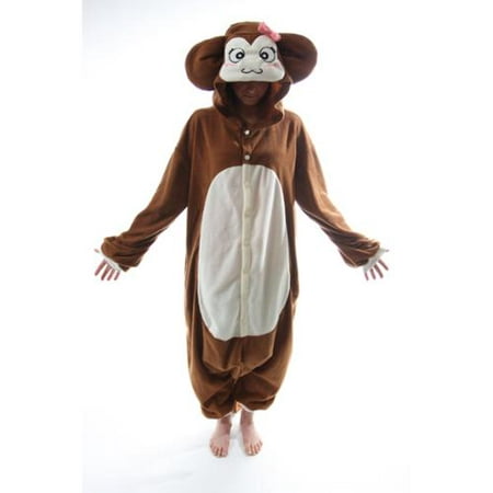 BCozy Kigu Unisex Animal Costume Pajama Onsie Adult: Monkey One Size Fits Most