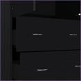 thumbnail image 2 of Armoires 71"H with 2 Doors, 2 Drawers & Hanging Rod | Black | Particle Board, 2 of 7