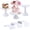 White, variant on 6pcs Metal Cake Stand Set Round Cake Stand Cupcake Stands for Baby Shower, Wedding Birthday Party Celebration, Golden