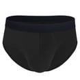 thumbnail image 1 of Birdeem Mens Household Fallow Ventilate Polyester Underwear Solid Color Open Briefs, 1 of 9