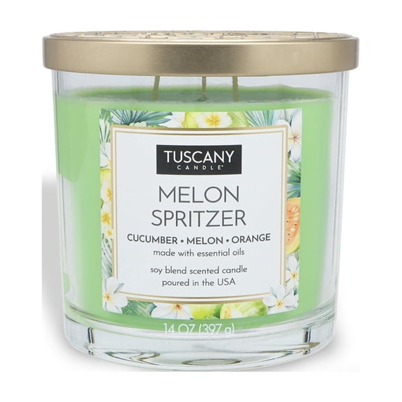 Melon Spritzer Long-Lasting Scented Jar Candle (14 oz)