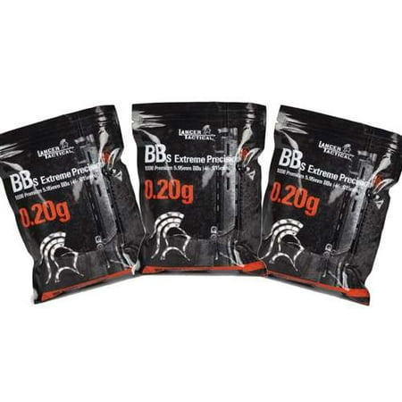 Semi Auto Airsoft Sniper - 3000 Extreme Precision SEAMLESS AIRSOFT BBs .2g 6mm Pistol Gun Sniper Rifle AMMO