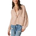 thumbnail image 1 of Lucky Brand Womens Toggle Front Cardigan Sweater, Beige, Small, 1 of 3