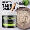 thumbnail image 4 of Testo Tonic Powder Advanced Formula Supplement to Support Active Lifestyle TestoTonic 30 Servings, 4 of 6