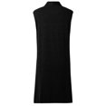 thumbnail image 4 of Women Cardigan Long Sweater Vests Sleeveless Open Front Tunic Vest Long Tops Light Weight Cardigan Black L, 4 of 4
