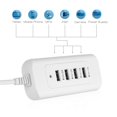 thumbnail image 3 of 4 Port Multi-Port USB Hub Travel Charger Desktop Fast Charging Station, 3 of 4