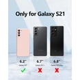 thumbnail image 6 of 3 in 1 for Samsung Galaxy S21 Case, with 2 Pack Screen Protector, with Full Camera Cover Protection，Liquid Silicone Slim Shockproof Protective Phone Case 6.2 inch (Pink)………, 6 of 12
