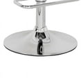thumbnail image 2 of Bowery Hill 26" Modern Metal Smart Looking Adjustable Stool with Swivel in Clear, 2 of 5