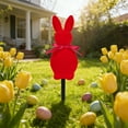thumbnail image 6 of HBBKVI Flocked Easter Bunny Garden Stakes, Multicolor Outdoor Spring Decor for Yards and Parties, 9.4 Inches Tall, 6 of 6