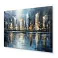 thumbnail image 2 of Designart "Skyscraper Abstract 3" City Metal Art Print, 2 of 5