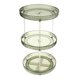 thumbnail image 1 of Vitrina de maquillaje Macarena bandeja giratoria desmontable 3 Capas verde, 1 of 8