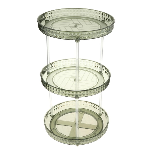 Vitrina de Cosméticos Perfecl 360 Grados 3 Capas Verde