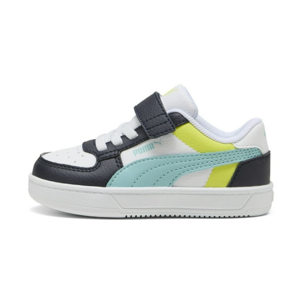 TENIS DE BEBE PUMA CAVEN 2.0 BLOCK AC+INF AZUL 394463 12 DE NIÑO 12