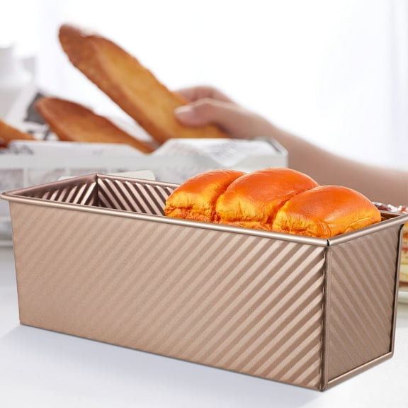 Masteelf Non-Stick Bread Loaf Pan with Lid, Rectangular Metal Bakeware for Cake, Toast, and Bread Baking Supplies